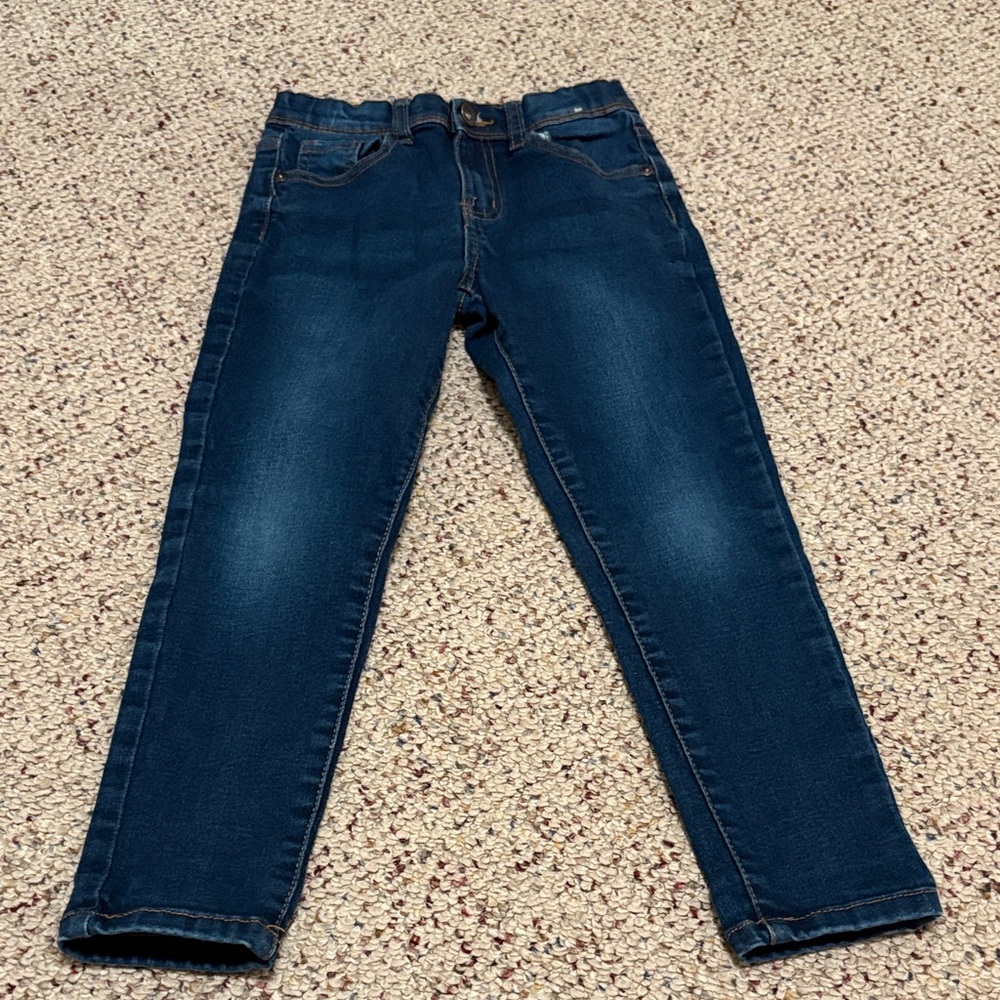 2/$10 Denim&Co Kids' Dark Blue Skinny Jeans